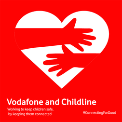 vodafone and childline logo