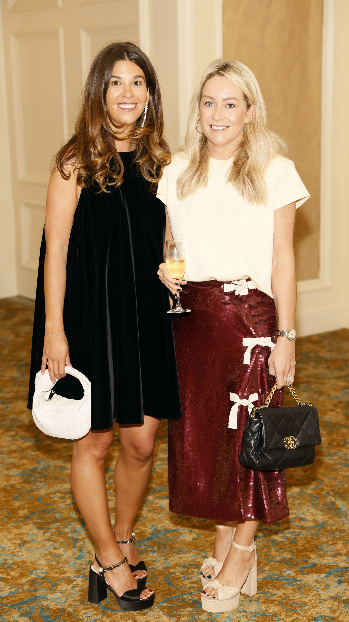 Brittany Bennett and Rachel Armstrong - Pic by Kieran Harnett, ISPCC Brown Thomas Lunch